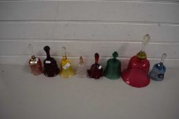 VARIOUS GLASS BELLS