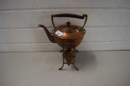 COPPER SPIRIT KETTLE WITH STAND