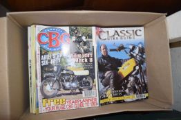 ONE BOX 'CLASSIC BIKE GUIDE' MAGAZINES