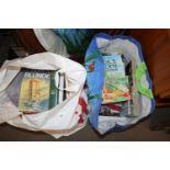 TWO BAGS OF MIXED BOOKS