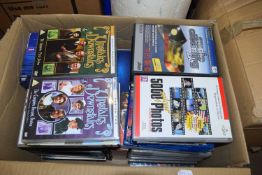 ONE BOX OF DVDS AND OTHERS
