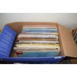 ONE BOX OF MIXED RECORDS