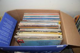 ONE BOX OF MIXED RECORDS