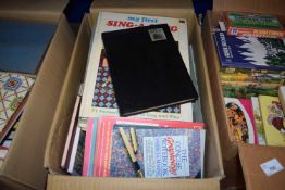 ONE BOX OF MIXED BOOKS