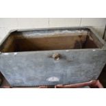 LARGE GALVANISED WATER TANK, 120CM LONG