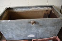 LARGE GALVANISED WATER TANK, 120CM LONG