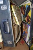 SUITCASE CONTAINING 2000AD AND OTHER COMICS