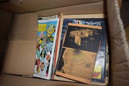 ONE BOX OF MIXED COMICS TO INCLUDE 2000AD