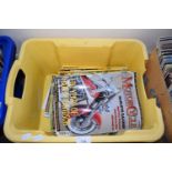 TWO BOXES OF CLASSIC MOTORCYCLE MAGAZINES