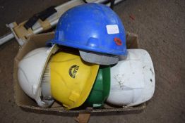 Box of site hard hats