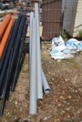 4mixed lengths of 110mm pvc-u piping. lenghts up to 2.6 meters
