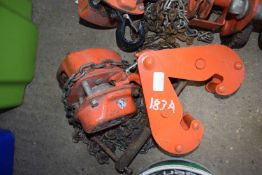 1 ton chain hoist to include a beam clamp