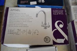 Twin lever kitchen mixer tap