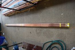 Ten lengths of 22mm copper piping, 3m lengths