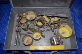 Boxed hole saw set and augers