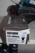One box of 7.5 x 100mm Easydrive concrete screws