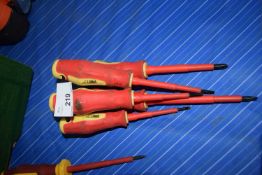 Forged steel phalling screwdriver set