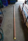Pack of 15mm copper pipe, 10 lengths in total, length 3m
