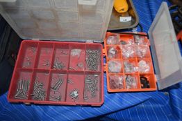 Box of fibre and rubber washers