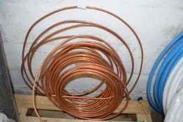 Coiled quantity of 10mm x 0.7mm copper piping