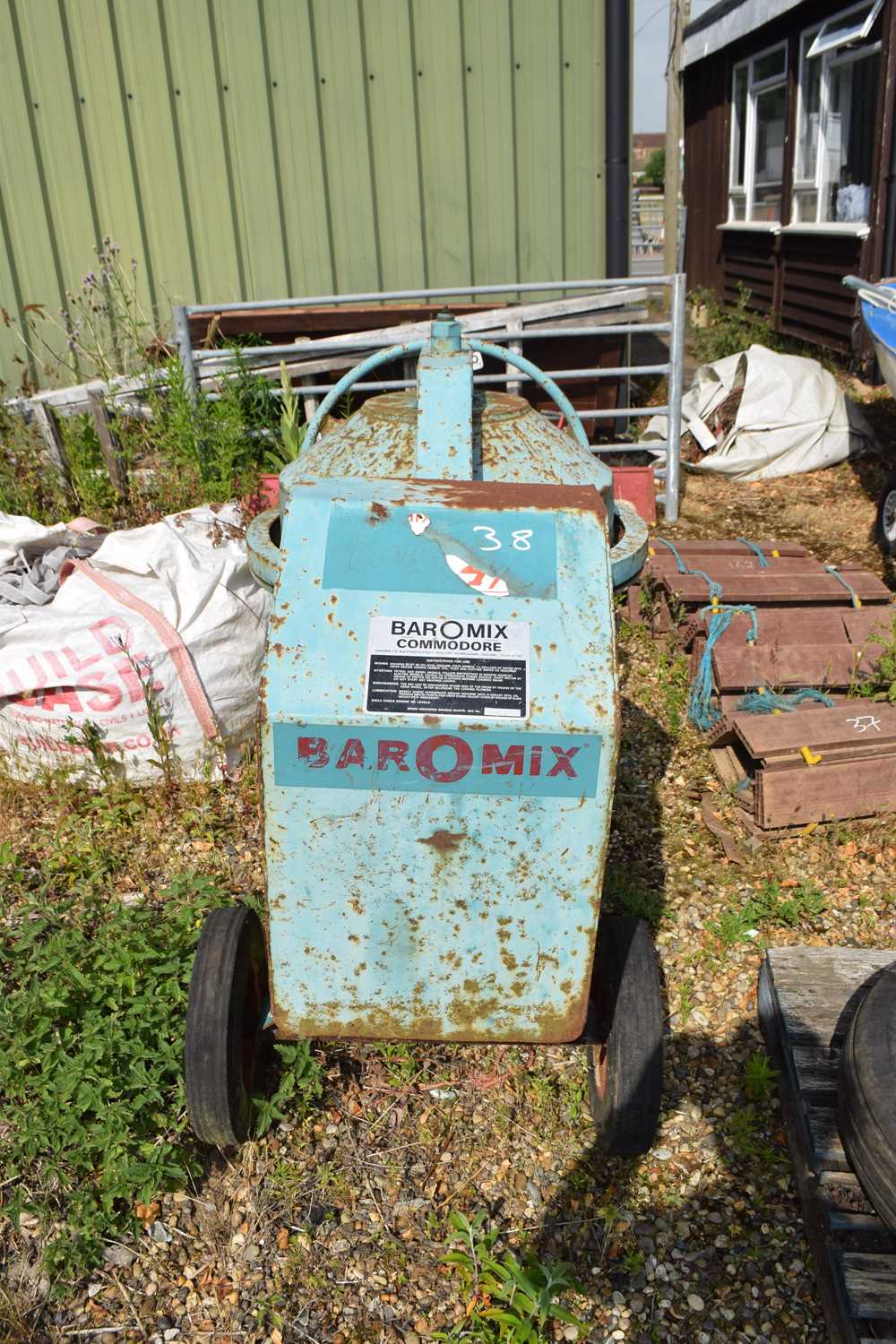 Bar-o-Mix Commodore wheeled cement mixer