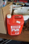 Tub of Evostik general purpose PVA glue