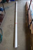 Three lengths of 43mm polypipe, length 3m