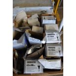 Box containing large quantity of part screw boxes, including stainless steel wood screws etc