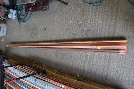 Pack of ten 25mm copper pipes, length 300cm