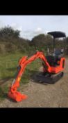 Micro Digger with a full set of buckets, 770mm wide 1650mm digging depth, Koop engine, hydrolic