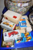 BOX OF MATCHBOX MODELS, SOME FROM THE AMBULANCES, AND OLD LONDONDERRY LAND ROVER (QTY)