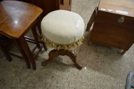 VICTORIAN WALNUT PIANO STOOL