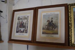 TWO MILITARY PRINTS OF LANCERS AND 'LIFE OF A SOLDIER'