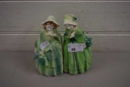 TWO POTTERY MODELS OF YOUNG GIRLS, REGN NO 818083