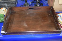 LARGE WOODEN SERVING TRAY