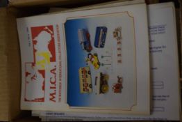 BOX CONTAINING MAGAZINES FROM THE MATCHBOX COLLECTORS ASSOCIATION