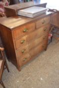 CHEST OF DRAWERS WITH BRASS HANDLES