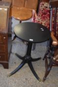 BLACK PAINTED WOODEN TABLE
