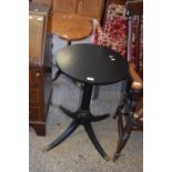 BLACK PAINTED WOODEN TABLE