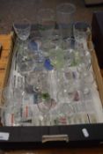 BOX CONTAINING GLASS WARES