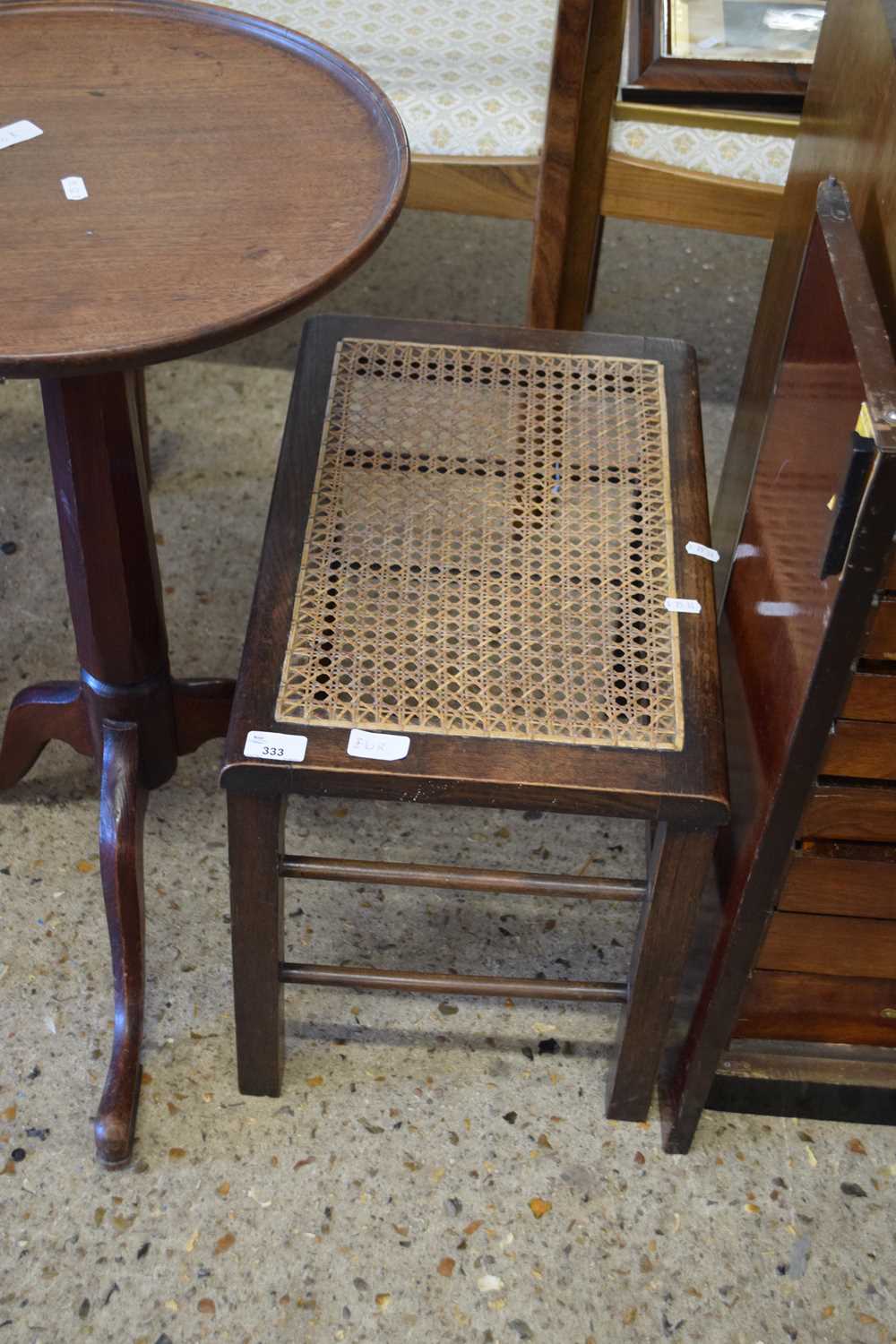 STOOL WITH CANE SEAT