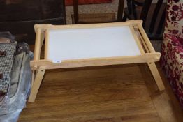 SMALL WOODEN PORTABLE SERVING TABLE