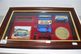 FRAMED MATCHBOX MODELS OF YESTERYEAR ITEM, LIMITED EDITION OF THE LEYLAND TITAN