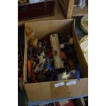 COLLECTION OF VARIOUS TOY FARM ANIMALS, VEHICLES ETC