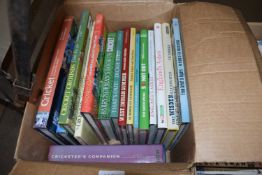 ONE BOX OF MIXED BOOKS - CRICKET INTEREST