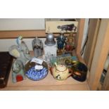 VARIOUS MIXED ORNAMENTS, MODERN PAPERWEIGHTS ETC