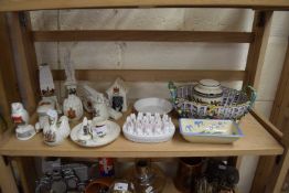 COLLECTION OF CRESTED CHINA WARES AND OTHER ITEMS