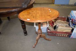 INLAID OVAL OCCASIONAL TABLE