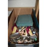 BOX OF MIXED CUTLERY