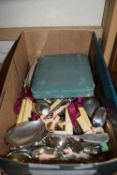 BOX OF MIXED CUTLERY